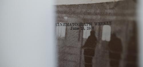 Vintage film poster 'Only Angels Have Wings' dated June 15th 1939, laid to linen, rolled, 61cm x 50cm