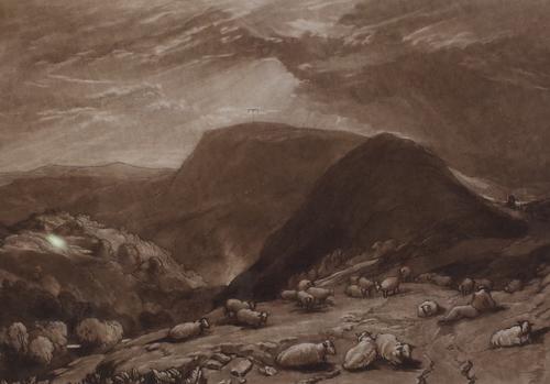 After JMW Turner, Hind Head Hill, engraving by Dunkarton published 1811, 18 x 26cm