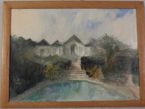 European School, 20th Century, View of a Villa