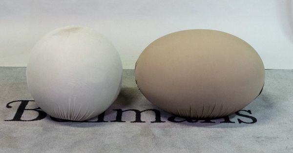 'BALERI TATO', two modern Italian pouffes