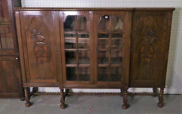 A early 20th century ash sideboard