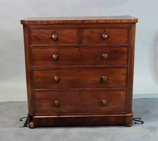 A Victorian mahogany chest