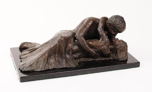 LIVINGSTONE ART FOUNDERS; A CAST BRONZE GROUP