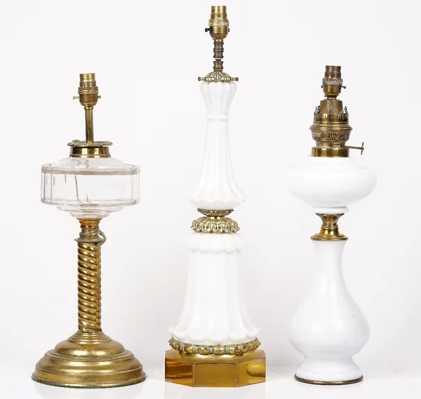 Three various lamps