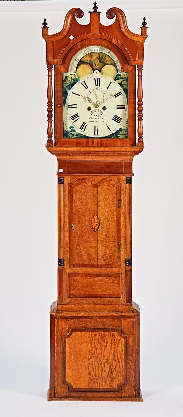 An oak longase clock