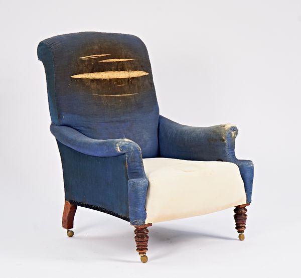 A Victorian easy armchair