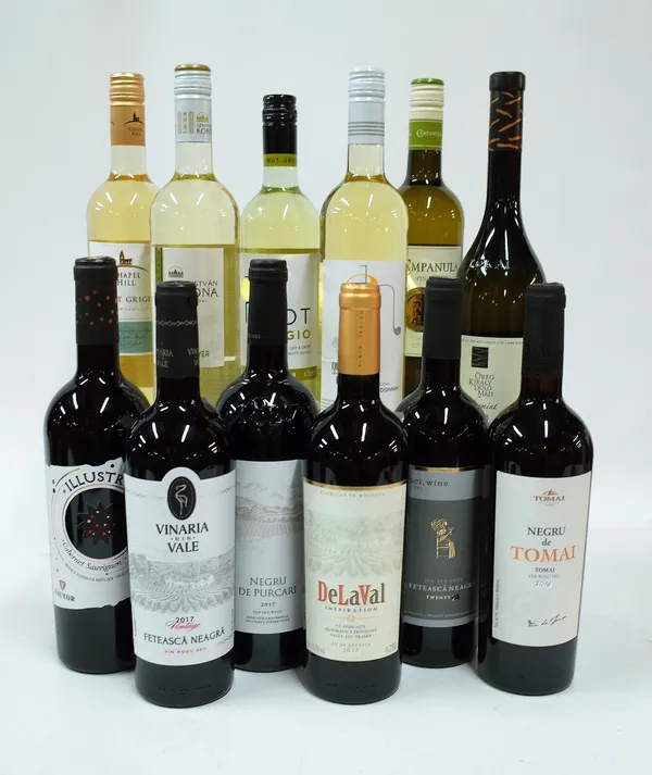Hungarian White and Moldovan Red Wine