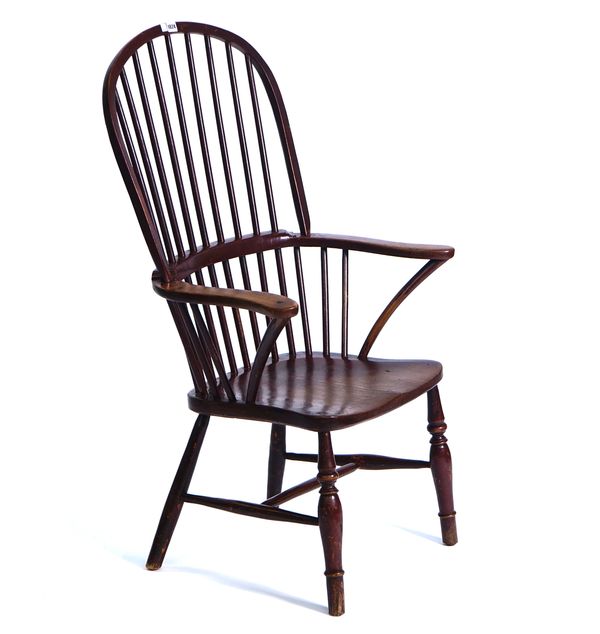 A 19TH CENTURY WEST COUNTRY STICK BACK WINDSOR CHAIR