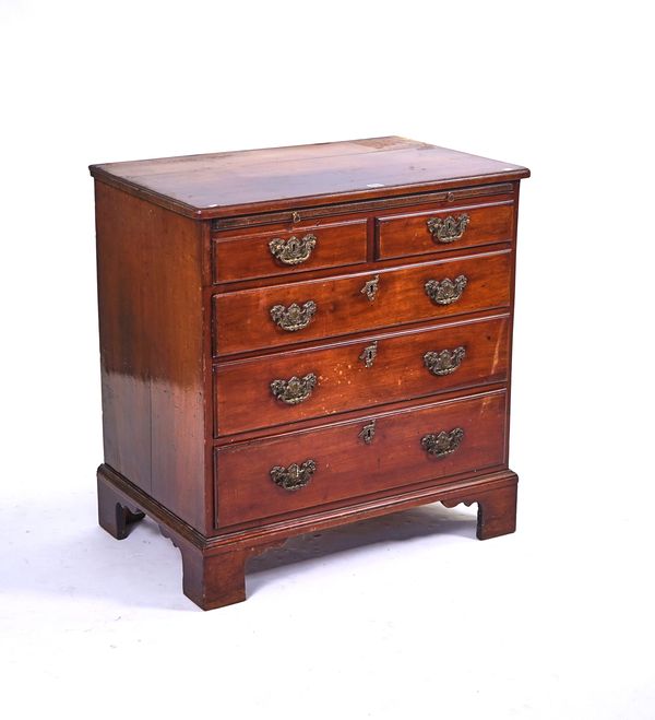 A MID-18TH CENTURY MAHOGANY CHEST