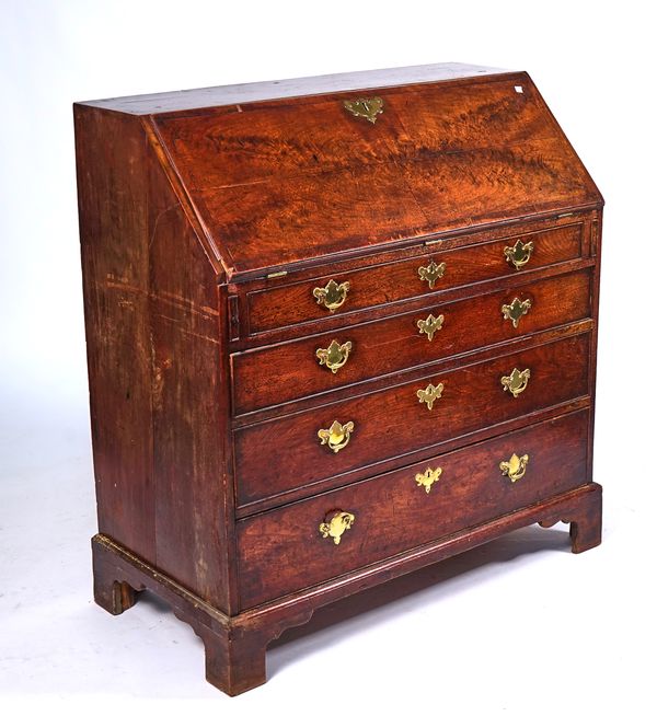 A GEORGE III MAHOGANY BUREAU