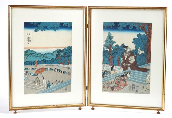 UTAGAWA KUNIYOSHI ( 1798-1861) A JAPANESE WOODBLOCK TRIPTYCH
