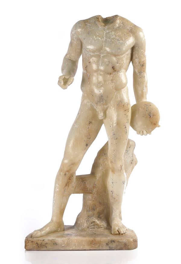 AFTER THE ANTIQUE: A RESIN MODEL OF A DISCUS THROWER