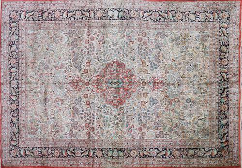 A GHOM SILK RUG