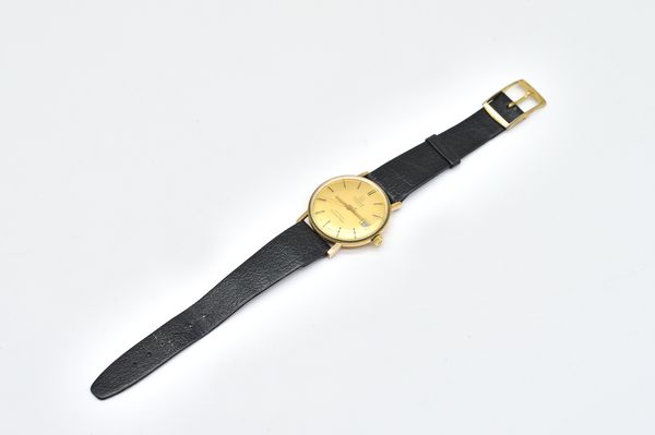 A 9CT GOLD TISSOT AUTOMATIC SEASTAR SEVEN GENTLEMAN'S WRISTWATCH