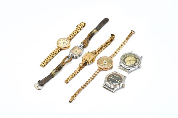 SIX WRISTWATCHES (6)