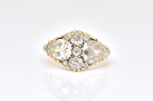 A 19TH CENTURY DIAMOND RING