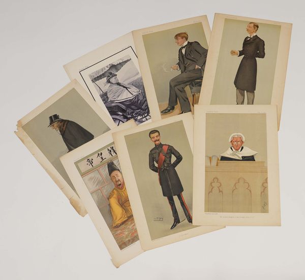 A FOLIO OF UNFRAMED VANITY FAIR PRINTS BY SPY AND OTHER HANDS
