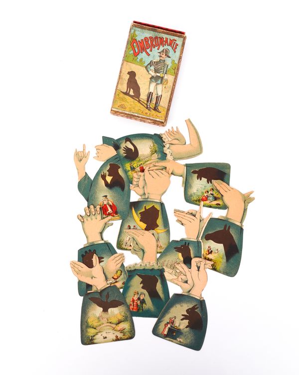 OMBROMANIE, PARIS: A SET OF TEN SHADOW PUPPET CARDS