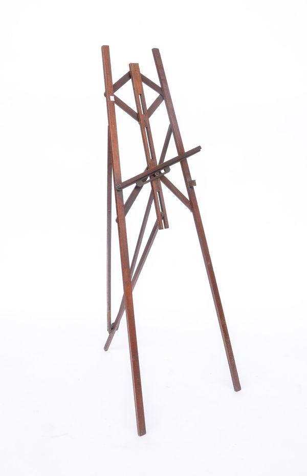 HATHERLEY PATENT; A TEAK FOLDING ARTIST’S EASEL