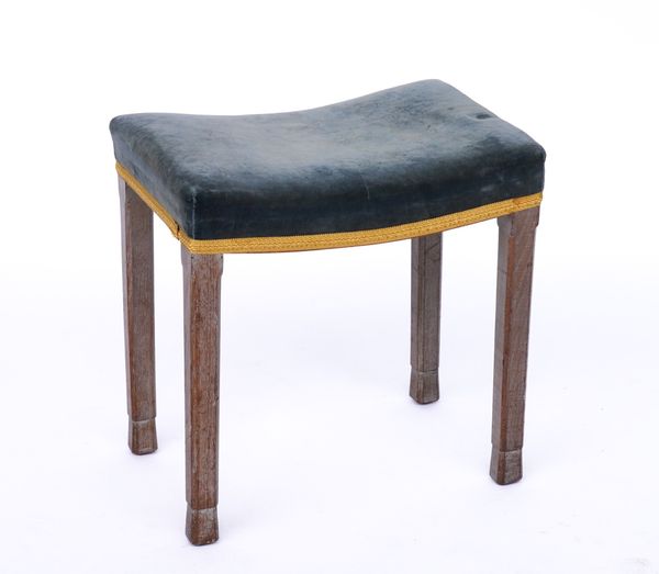 A QUEEN ELIZABETH II LIMED OAK CORONATION STOOL