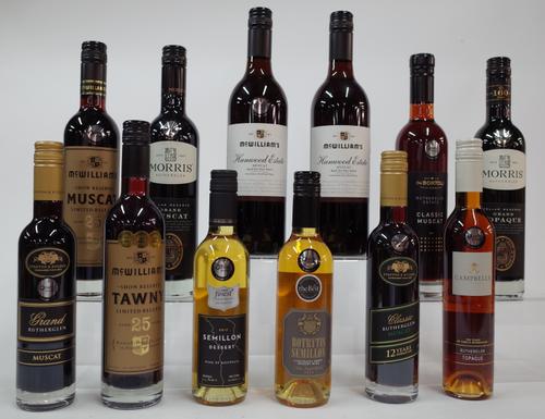 12 BOTTLES AUSTRALIAN FORTIFIED AND DESSERT WINE