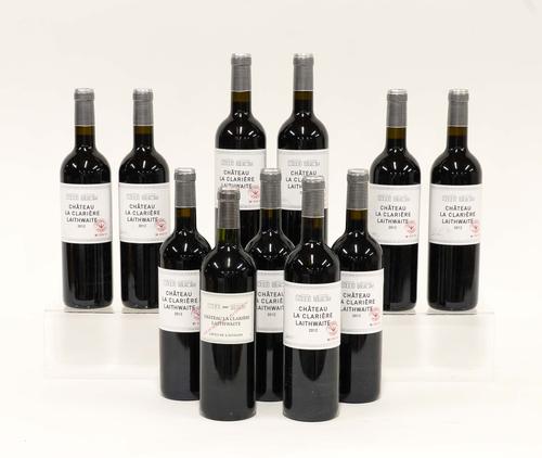 TEN BOTTLES OF 2012 AND ONE BOTTLE OF 2007 CHATEAU LA CLARIERE, LAITHWAITES (11)