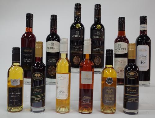 12 BOTTLES AUSTRALIAN FORTIFIED AND DESSERT WINE