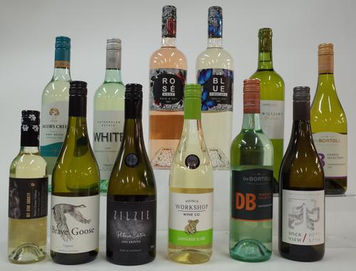 11 BOTTLES AUSTRALIAN WHITE AND 1 ROSÉ WINE