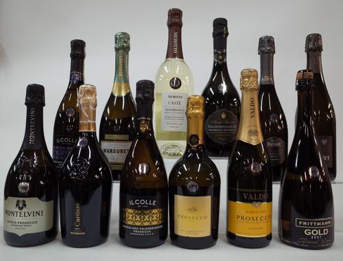 11 BOTTLES PROSECCO AND 1 HUNGARIAN SPARKLING WINE