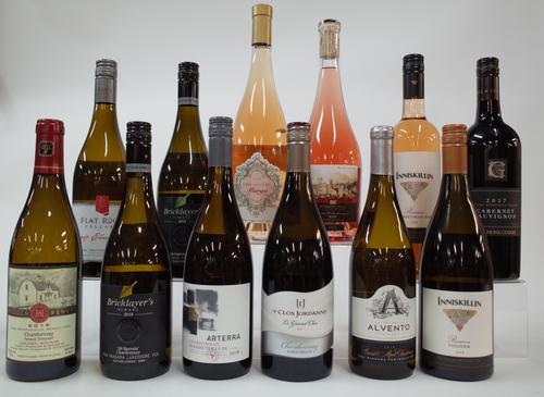 12 BOTTLES CANADIAN RED, WHITE AND ROSÉ WINE