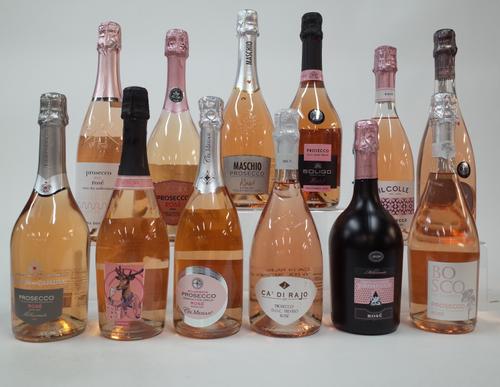 12 BOTTLES OF ROSÉ PROSECCO