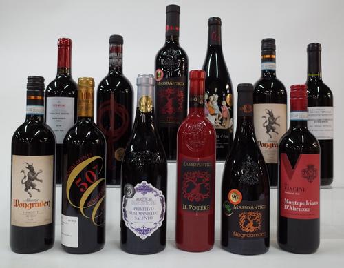 12 BOTTLES ITALIAN RED WINE