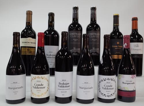 12 BOTTLES SPANISH RED WINE