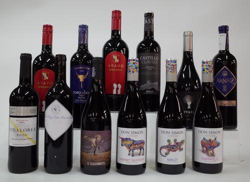 12 BOTTLES SPANISH RED WINE
