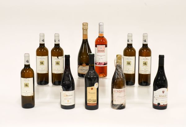 ELEVEN BOTTLES OF MIXED WINES INCLUDING FIVE BOTTLES OF DOMAINE D’AUPILHAC 2015 (11)