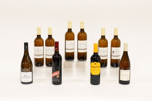 TEN BOTTLES OF MIXED WINES INCLUDING SIX BOTTLES OF DOMAINE FONTANEL 2015 (10)