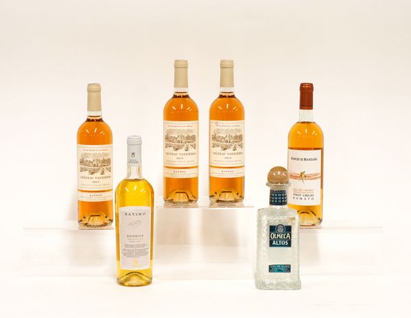 SIX BOTTLES OF MIXED WINES AND SPIRITS INCLUDING THREE BOTTLES OF CHATEAU VANNIERES BANDOL 2017 (6)