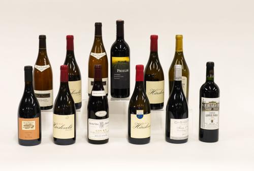 TWELVE BOTTLES OF MIXED WINES INCLUDING TWO BOTTLES OF PERNOT BELICARD MEURSAULT PERMIERE CRU PERRIERES 2010 (12)