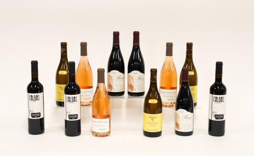 TWELVE BOTTLES OF MIXED WINES INCLUDING THREE BOTTLES OF DOMAINE DU PRE SEMELE SANCERRE ROSE 2016 (12)