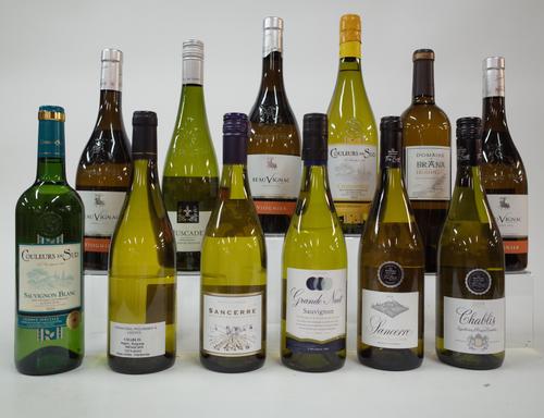 12 BOTTLES FRENCH WHITE WINE