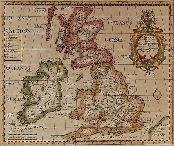 [SANSON, Nicolas (1600-67)]. Novissima Descriptio Angliæ, Scotiæ et Hiberniæ, [Paris: c. 1650], hand-coloured engraved map of the British Isles, framed and grazed. With another map of the British Isles by Edward Wells. (2)