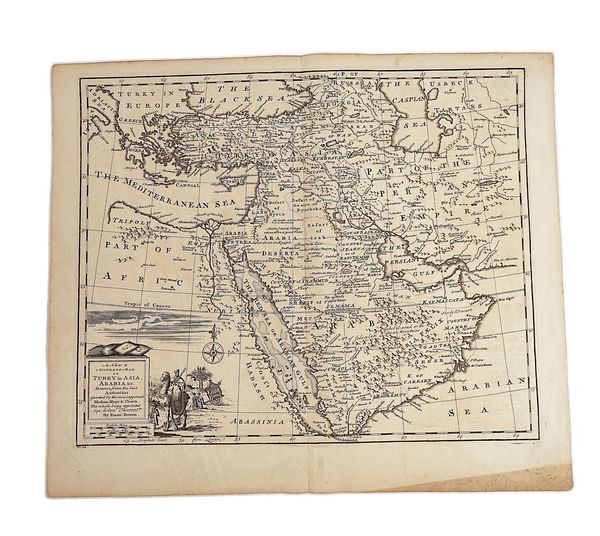 BOWEN, Emanuel (1694-1767). A New and Accurate Map of Turky in Asia, Arabia, [London, c. 1744], engraved map, 350 x 425mm.; with 5 other maps. (6)