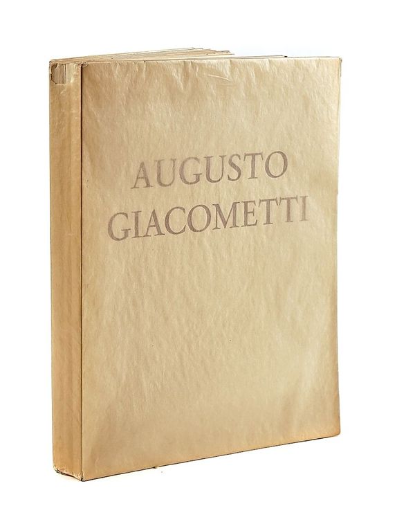 GIACOMETTI, Augusto (1877-1947) - Waldemar George (1893-1970).  Augusto Giacometti, Paris, 1932, 4to, original wrappers. ONE OF 75 COPIES.
