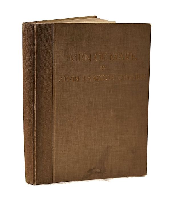 COBURN, Alvin Langdon (1882-1966, photographer). Men of Mark, London and New York, 1913, original buckram. FIRST EDITION.