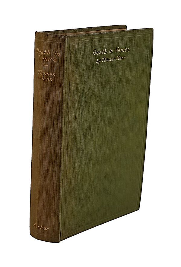 MANN, Thomas (1875-1955).  Death in Venice, London, 1928, original cloth. FIRST U.K. EDITION.
