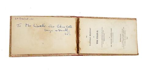 JARDINE, William (1800-74).  The Natural History of the Felinæ, Edinburgh, 1834, hand-coloured wood-engraved plates, modern buckram-backed marbled boards. With another book. (2)