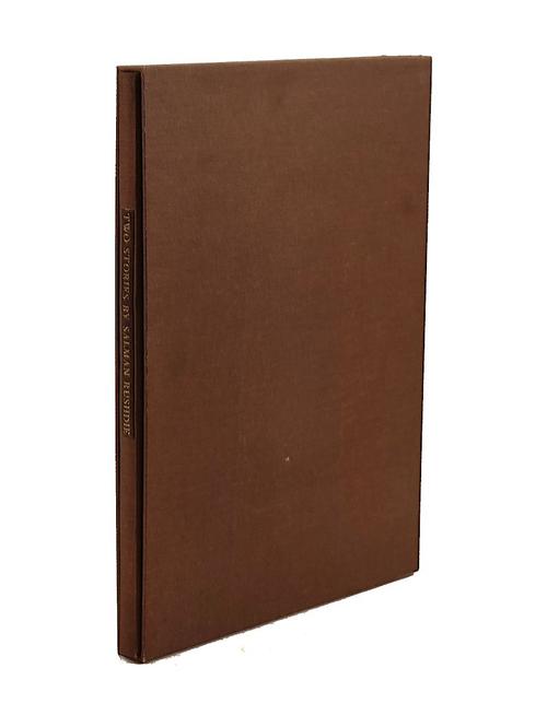 RUSHDIE, Salman (b. 1947). Two Stories, Cambridge, Privately Printed, 1989, 5 woodcut and 3 linocut plates by Bhupen Khakhar, original cloth, slipcase. NUMBER 49 OF 60 COPIES SIGNED BY THE AUTHOR.