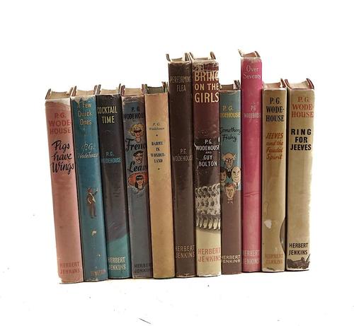 WODEHOUSE, P. G. (1881-1975). Pigs Have Wings, London, 1952, original red cloth, dust-jacket. FIRST EDITION. With 10 other books by the same author, all FIRST EDITIONS (except one) in dust-jackets. (11)