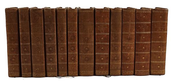 GEHLER, Johann Samuel Traugott (1751-95). Physikalisches Wörterbuch, Leipzig, 1825-45, 24 vols. including plate vol., 8vo and 4to, plates, contemporary half calf. (24)