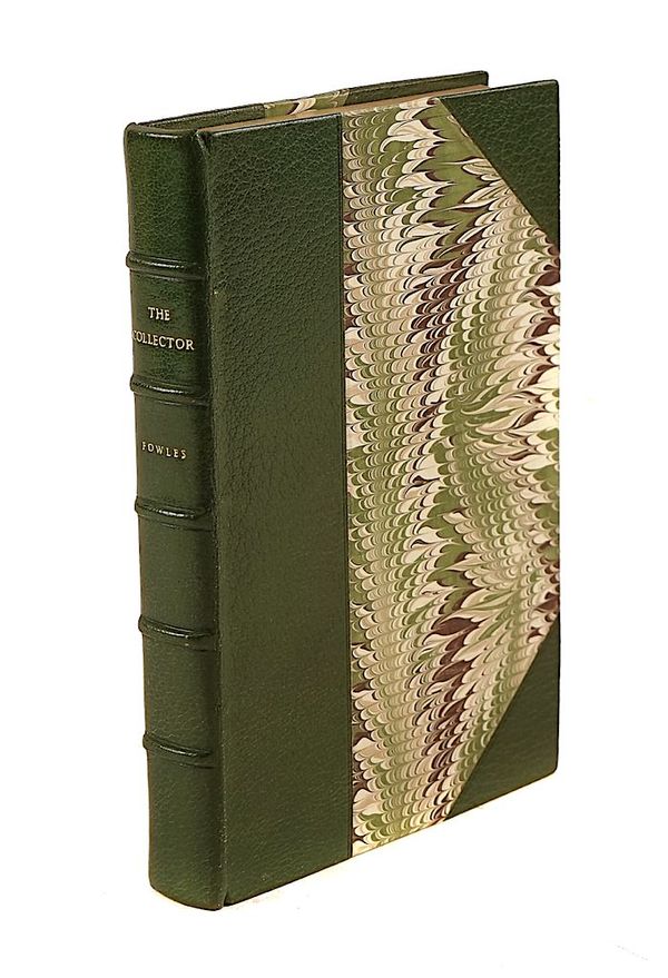FOWLES, John (1925-2005). The Collector, London, 1963, FINELY BOUND in green half crushed morocco by Bayntun-Riviere. FIRST EDITION, SIGNED BY THE AUTHOR.